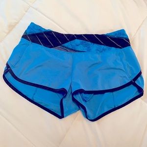 Lululemon blue/black shorts
